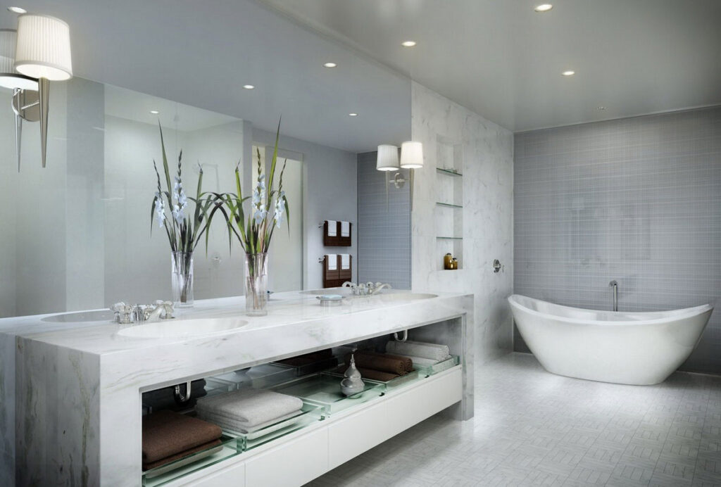 Selecting the right bathroom tiles for your modern bathroom